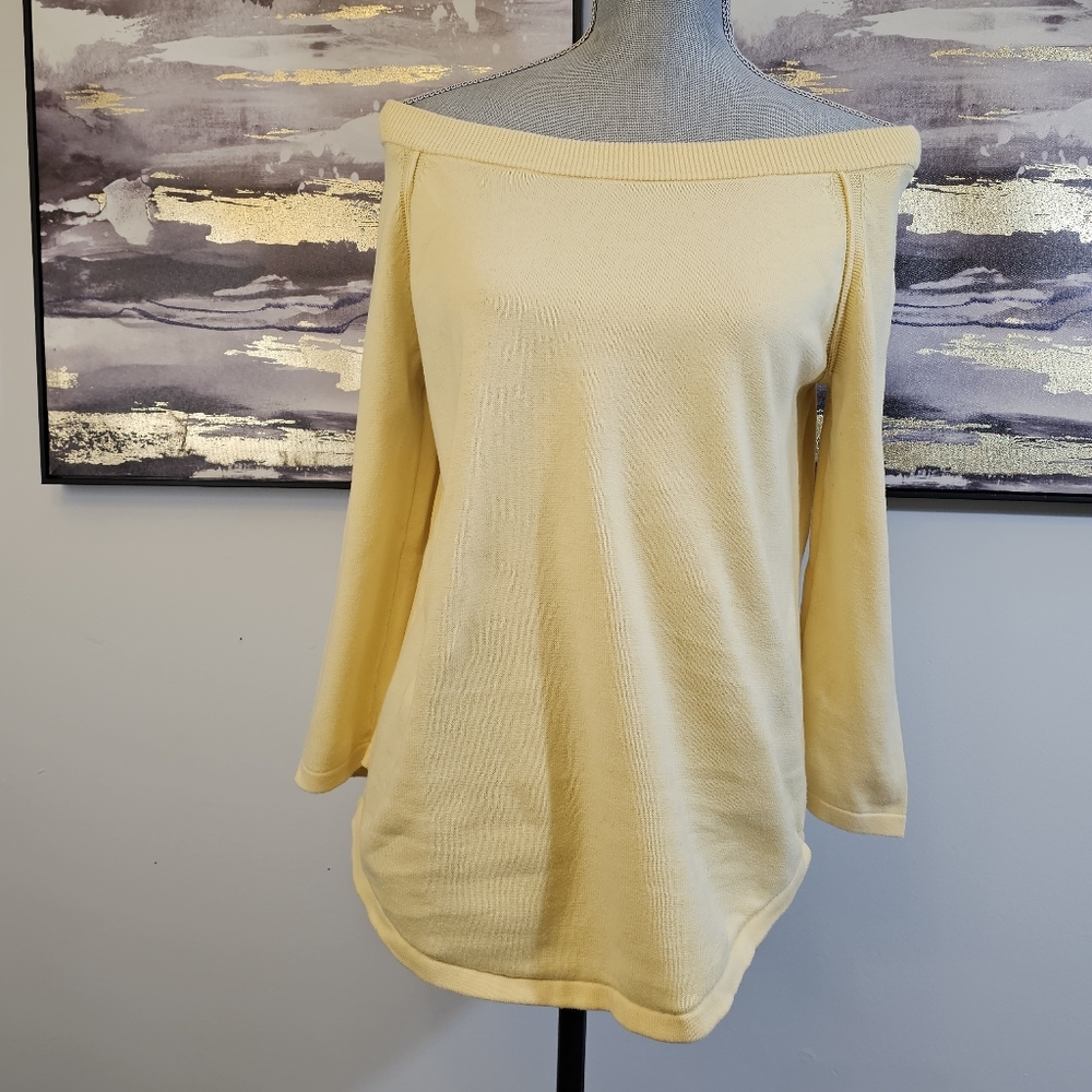 Jeanne Pierre Yellow Sweater